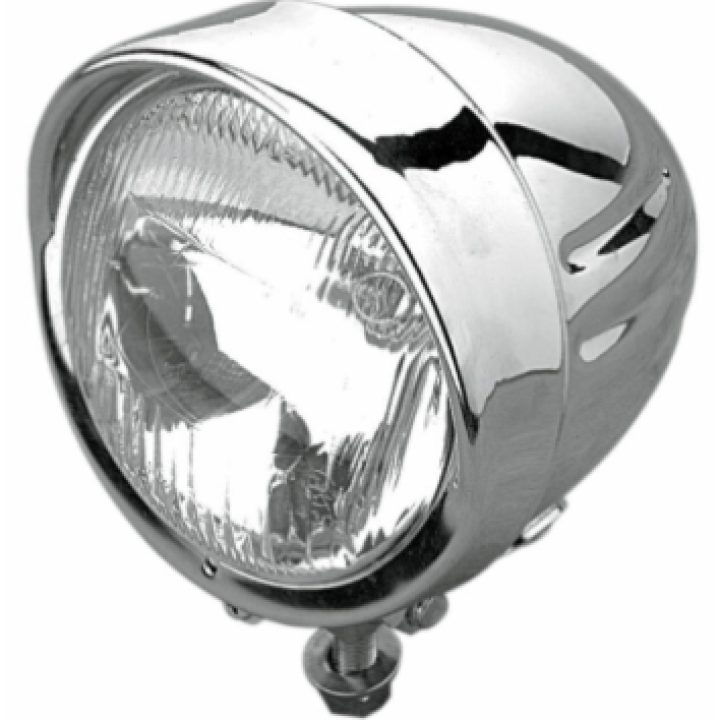 Forlygte 11,5 cm (4-1/2") Krom Med Visir DRAG SPECIALTIES Forlygte – billede 2