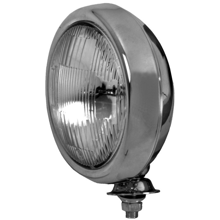 Forlygte 11,5 cm (4-1/2") Shallow-body Design Spotlight Klar/Krom EMGO HEADLIGHT 4.5" E-MARK CHR – billede 3