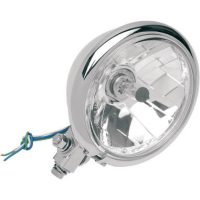 Forlygte 14,5 cm (5-3/4") Diamond-style Bottom-mount Klar/Krom DRAG SPECIALTIES