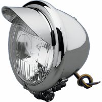Forlygte 4-1/2" Med Visir Klar/Krom DRAG SPECIALTIES