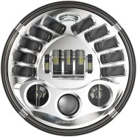 Forlygte 7" Adaptive Til Indian Klar/Krom CUSTOM DYNAMICS