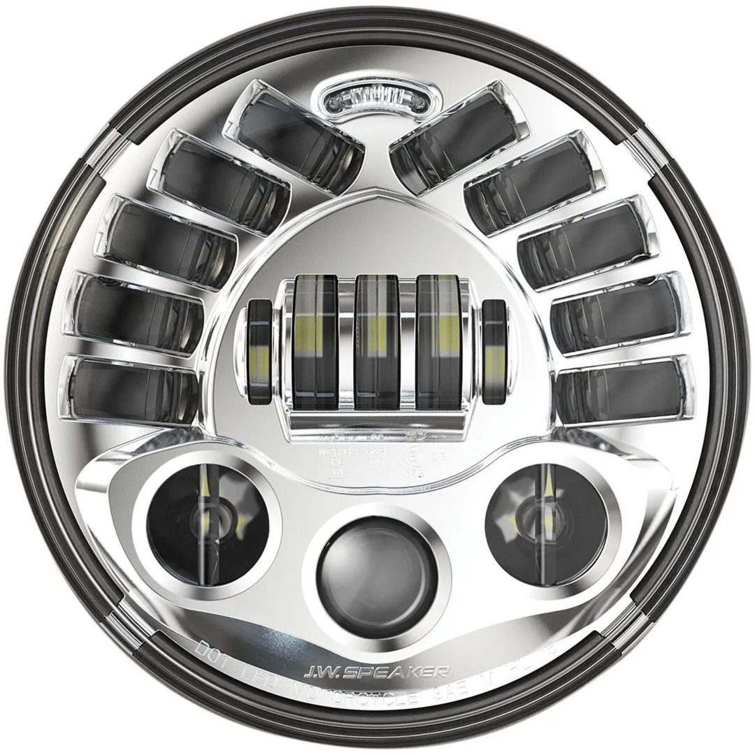 Forlygte 7" Led Adaptive 2 Krom J.W Speaker Forlygte