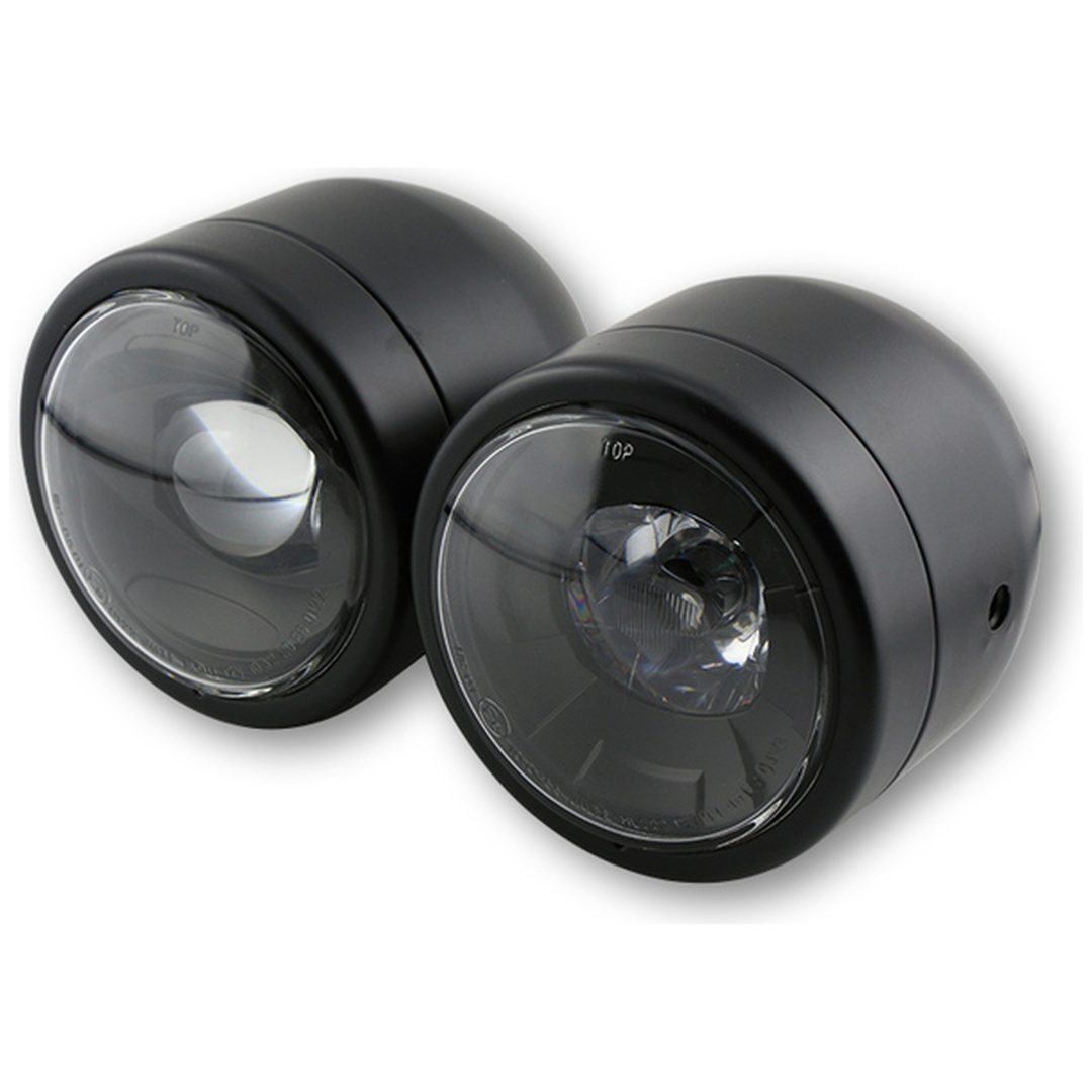 Forlygte Twin LED smart Sidemonteret Sort HIGHSIDER