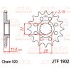 Forreste tandhjul stål JT 15 tands 520 / RB – miniature 3