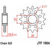 Forreste tandhjul stål JT 16 tænder - Stål - For (525 kæde) – miniature 3