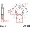 Forreste tandhjul stål JT 16 tand - Stål - Foran (530 kæde) – miniature 3