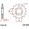 Forreste tandhjul stål JT 17 tand - Stål - Foran (530 kæde) – miniature 3