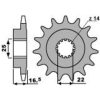 Forreste tandhjul stål standard PBR Tand: 14 – miniature 2