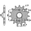 Forreste tandhjul stål standard PBR Tand: 15 – miniature 2