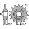 Forreste tandhjul stål standard PBR Tand: 15 – miniature 2