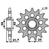 Forreste tandhjul stål standard PBR Tand: 15 – miniature 2