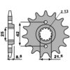 Forreste tandhjul stål standard PBR Tandhjul: 14 – miniature 3