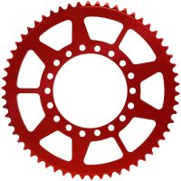 Forte Bakdrev 60 tänder( 420) ⌀100mm Röd Alu. Fantic 50cc 07-19