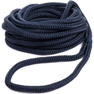 Förtöjningslina Dockline med ögla 12mm 10m navy Qvarken