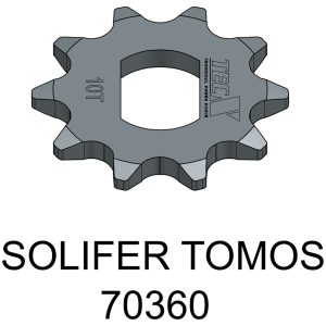 Framdrev 10 tänder (415) Solifer SM / Tomos Forte