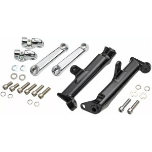 Frame Mounted Adjustable Highway Peg Mount - Chrome