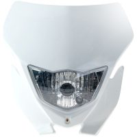 Framlamppa-Frontkåpa Universal Vit Halogen Forte