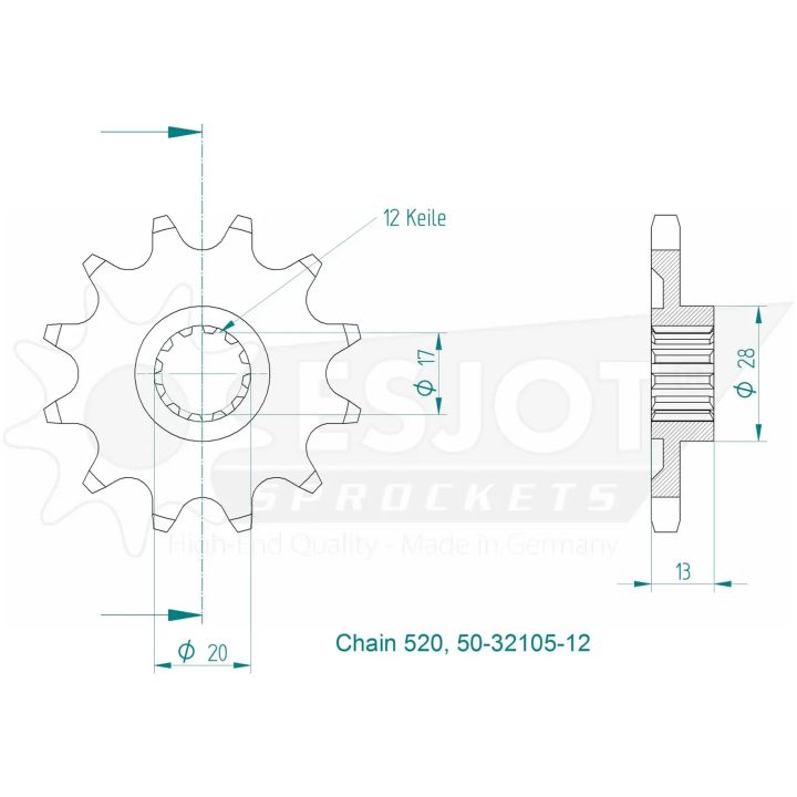 Fremdrev 520 ESJOT – billede 2