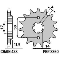 Fremdrev Standard Stål PBR
