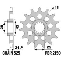 Fremdrev Standard Stål PBR