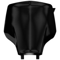 Front Number Plate - Black Rtech