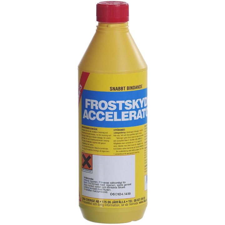 Frostbeskyttelsesmiddel Hurtigt Bindende Cementtilsætning Grøn SIKA CEMENTTILSÆTNING SIKA-3 6KG – billede 3