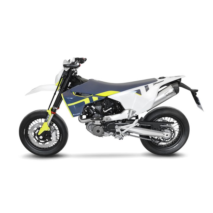 Fuldsystem 1-1 LV One Evo Rustfrit LeoVince Slash-down – billede 4