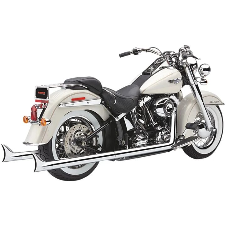 Fuldsystem 2-1 Bad Hombre Duals Rak Aluminium/Stål COBRA EXHAUST TD FTL SFTL 86-06 – billede 3