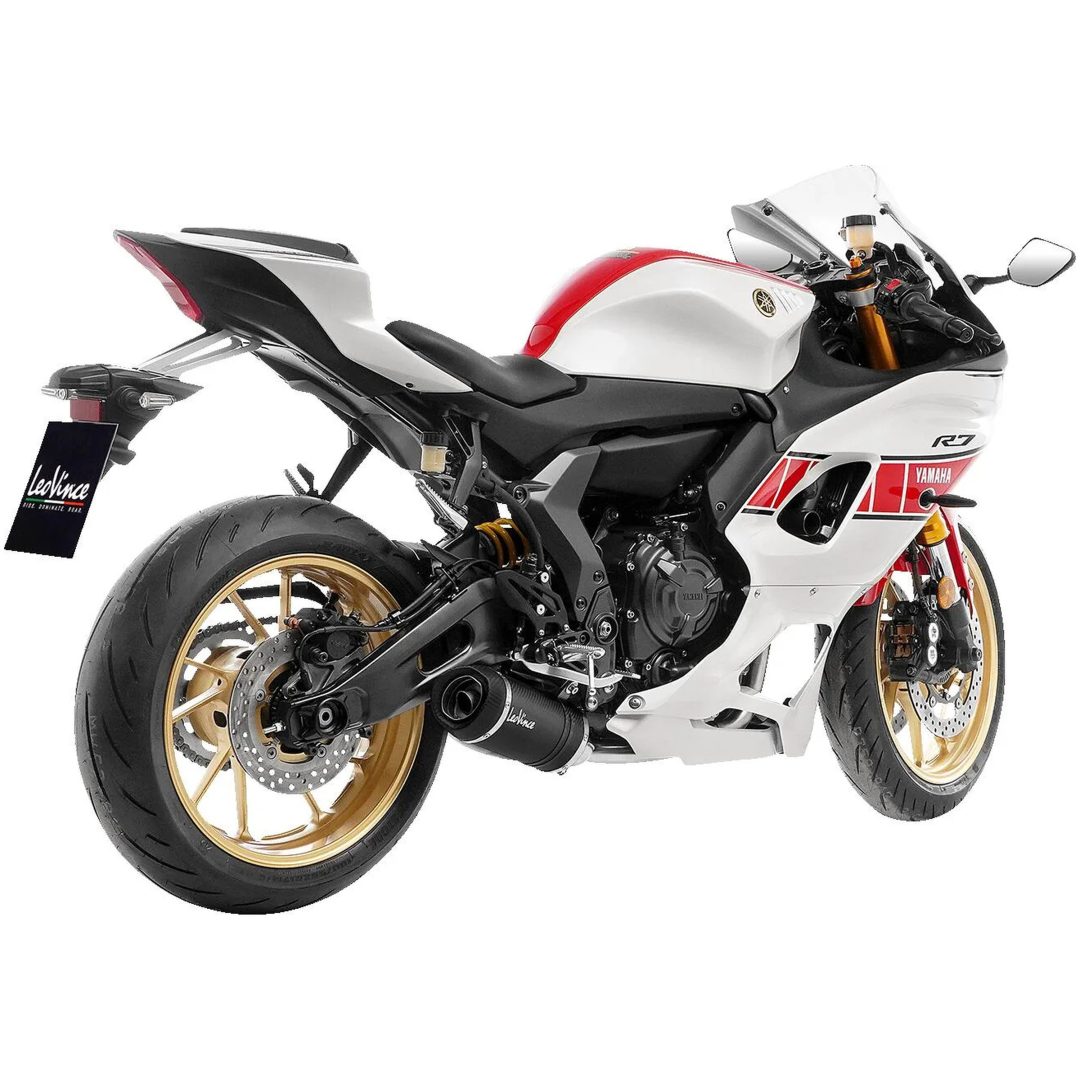 Fuldsystem LV One Evo Kulfiber LeoVince Slash-cut – billede 2