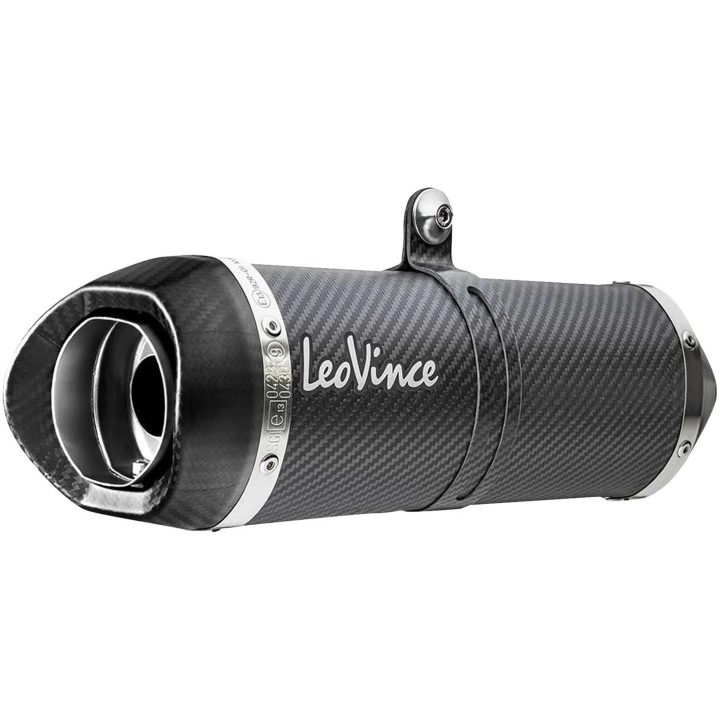 Fuldsystem LV One Evo Kulfiber LeoVince Slash-cut – billede 5