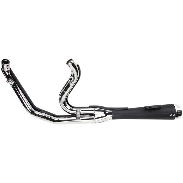 Fuldsystem ROAD RAGE Harley-Davidson 2-INTO-1 BASSANI XHAUST Sort / Short upswept – billede 2