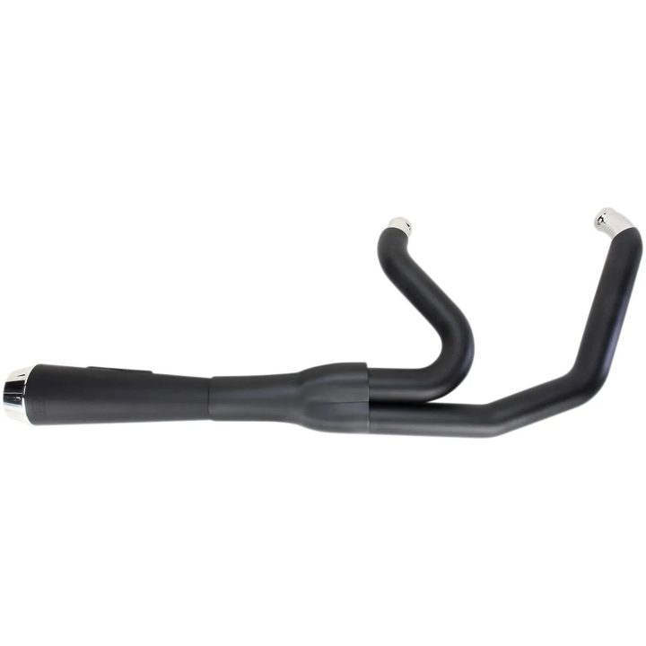 Fuldsystem ROAD RAGE Harley-Davidson 2-INTO-1 BASSANI XHAUST Sort / Short upswept – billede 4