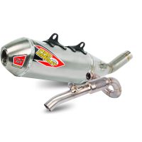 Fuldsystem Ti-6 Pro BC Tri-Oval Titanfarve PRO CIRCUIT