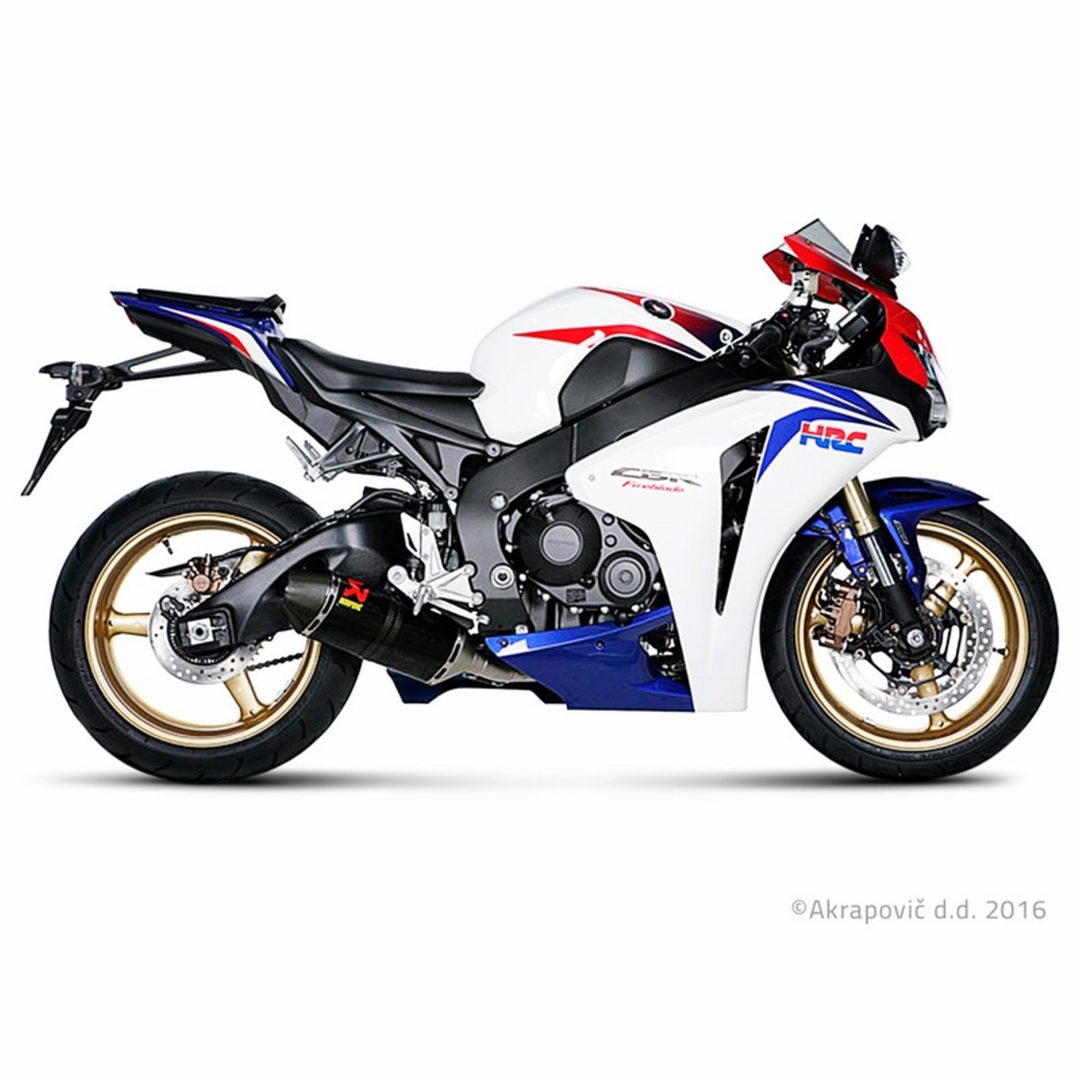 Fuldt system Racing Line Akrapovic Kulfiberstøddæmper