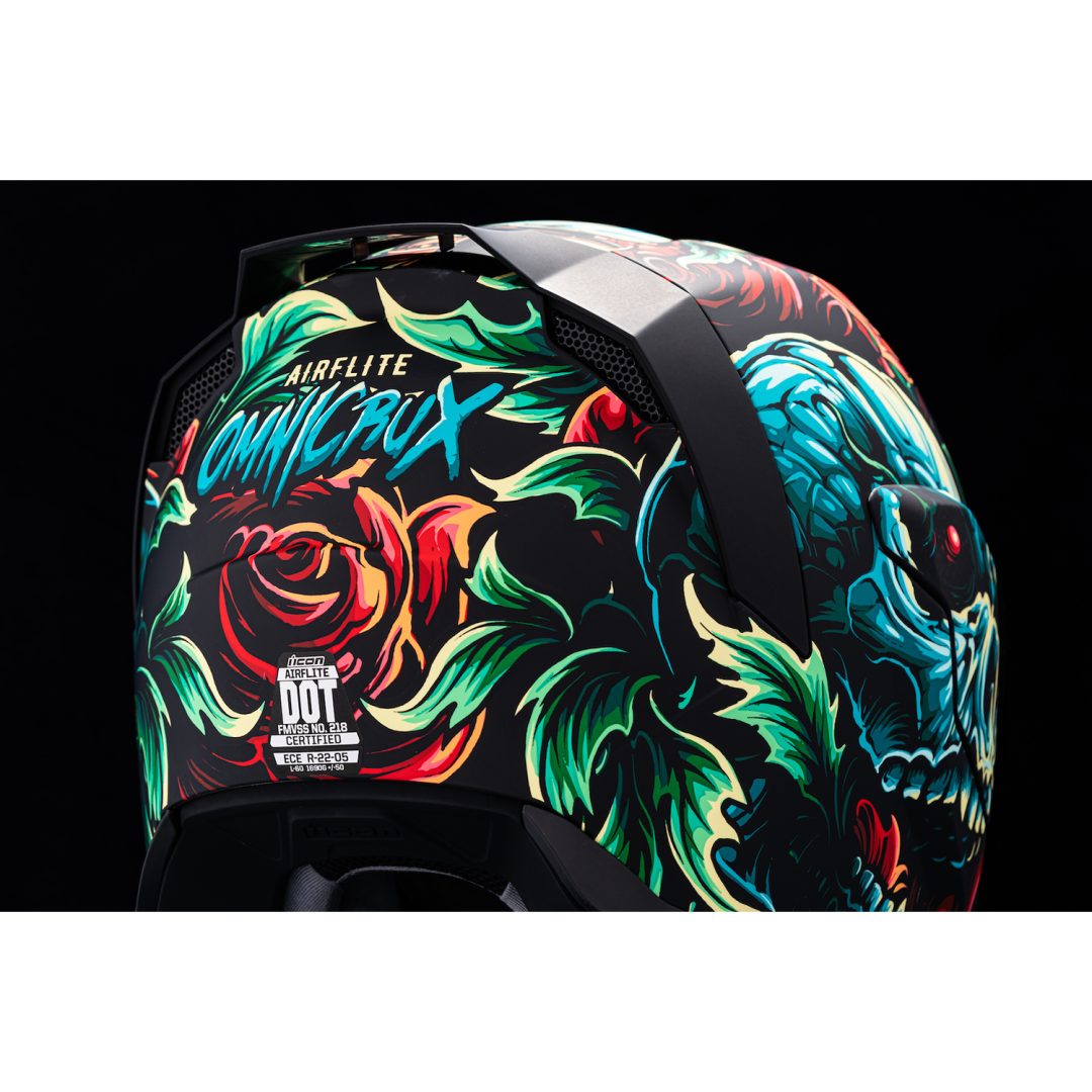 Full Face Helmet Airflite MIPS Omnicrux Rød/Grøn/Blå ICON Medium – billede 2