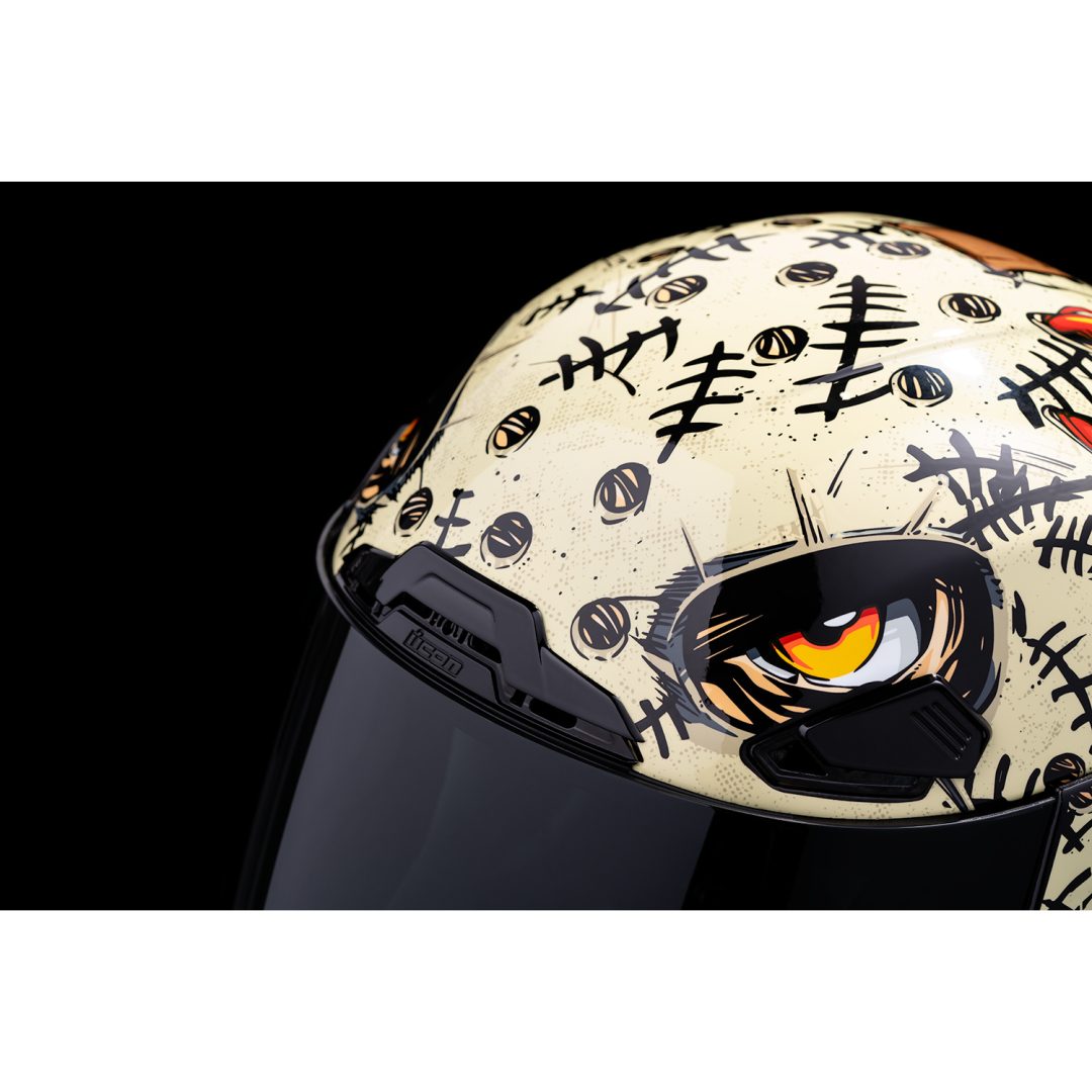 Full Face Helmet Airframe Pro Topshelf Rød ICON XS – billede 2