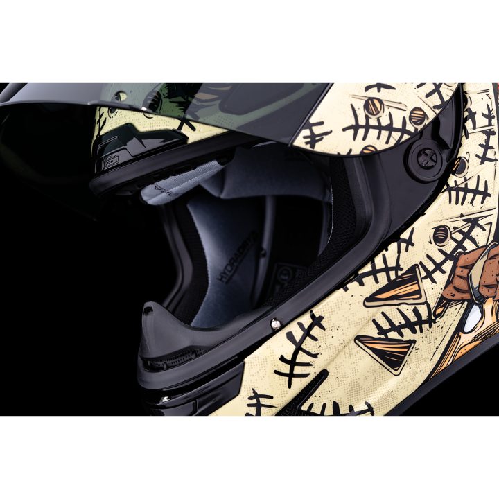 Full Face Helmet Airframe Pro Topshelf Rød ICON XS – billede 6