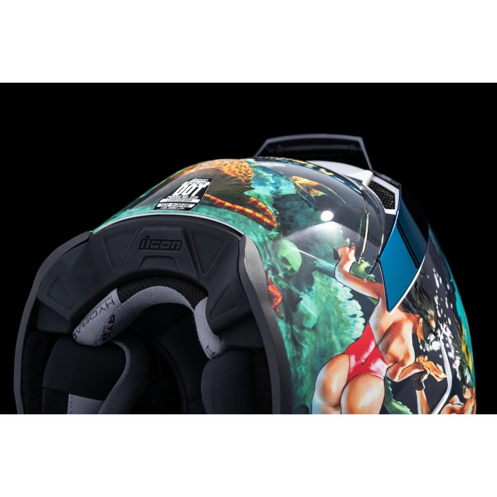 Full Face Hjelm Airflite Blå ICON XS – billede 12