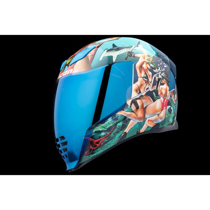 Full Face Hjelm Airflite Blå ICON XS – billede 7