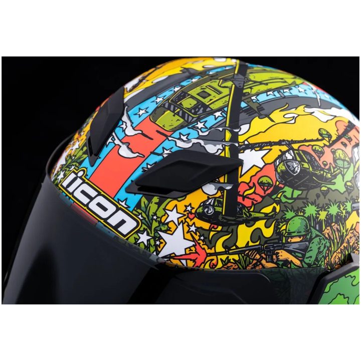 Full Face Hjelm Airflite Grøn ICON XS – billede 12