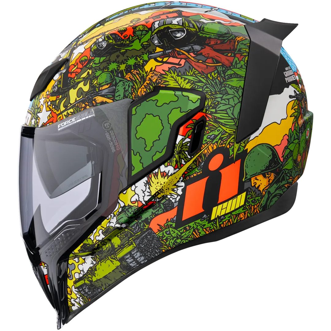 Full Face Hjelm Airflite Grøn ICON XS – billede 15