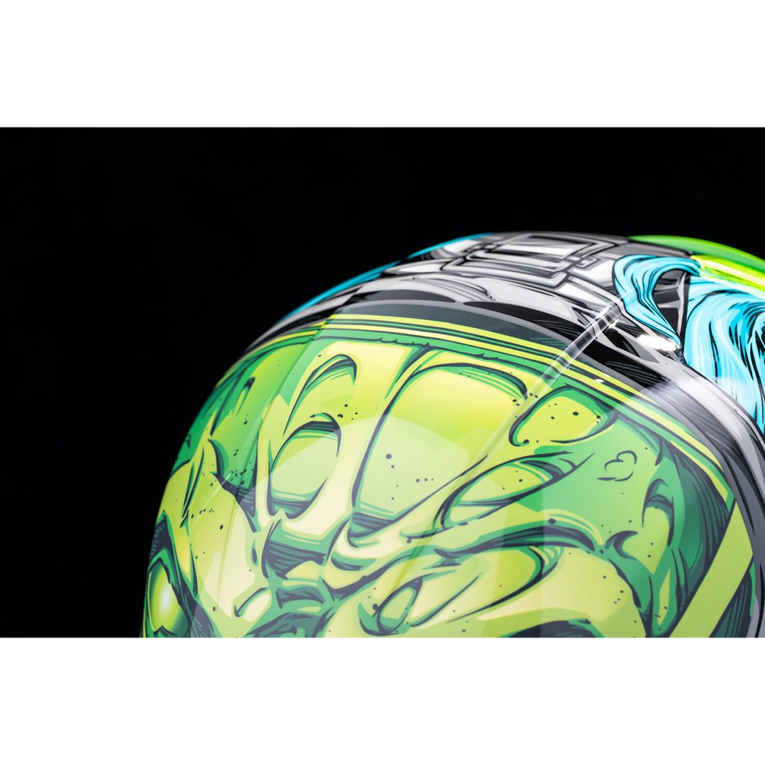 Full Face Hjelm Airframe Pro Outbreak Blå/Grøn ICON XS – billede 8