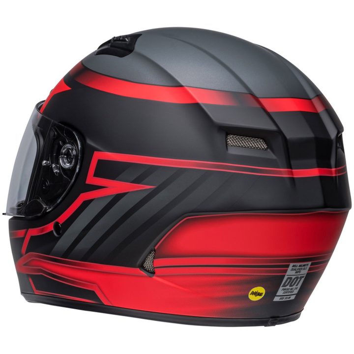 Full Face Hjelm Qualifier FLX Raiser MIPS CE Mat Sort/Rød Bell XL – billede 4