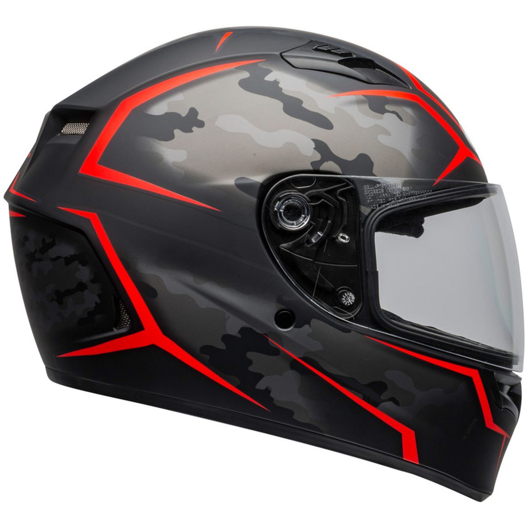 Full Face Hjelm Qualifier Stealth Camo Rød Bell Large – billede 2