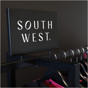 Garment Display Logo Sign Black ONE SIZE