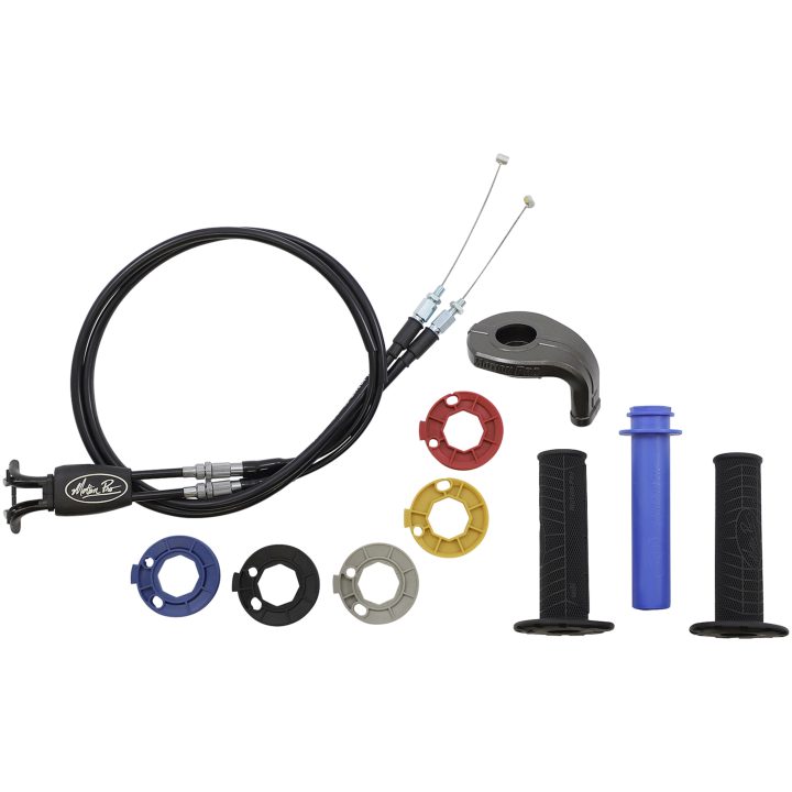 Gashåndtagssæt Rev3 Dual Cable/Twist Throttle Aluminium/Plast MOTION PRO Sort – billede 3