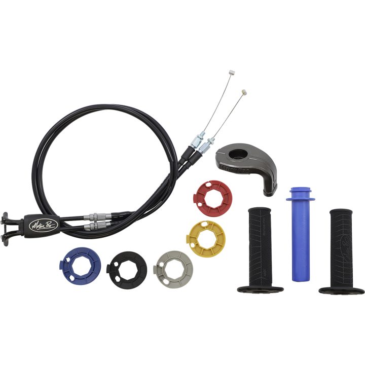 Gashåndtagssæt Rev3 Dual Cable/Twist Throttle Aluminium/Plast MOTION PRO Sort