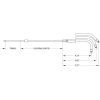 Gaskabel Stålomspundet Harley-Davidson DRAG SPECIALTIES Gaswire HD – miniature 2