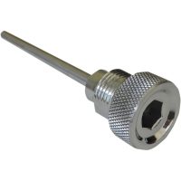 Gearbox Oil Dipstick Knurled Black Anodized Aluminum ACCUTRONIX