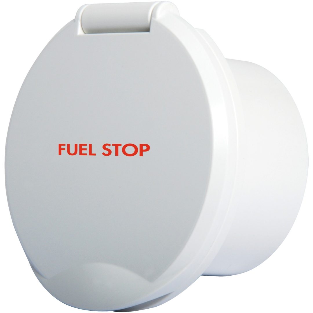Gennemføring ClassicEvo Hvid ABS med FUEL STOP-tekst Osculati – billede 2